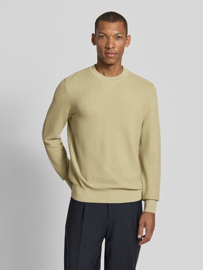 BOSS Regular Fit Pullover aus reiner Baumwolle Modell 'H-Lofranco' Lind 4