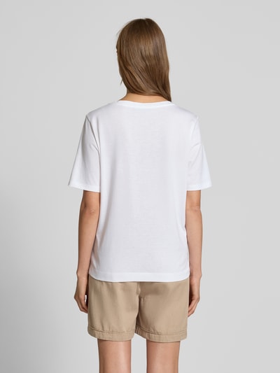 Betty Barclay T-Shirt mit Motiv-Print und Rundhalsausschnitt Weiss 5