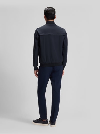 BOSS Slim Fit Blouson mit Zweiwege-Reißverschluss Modell 'P-HANRY-BMB-WG-263F' Marine 5