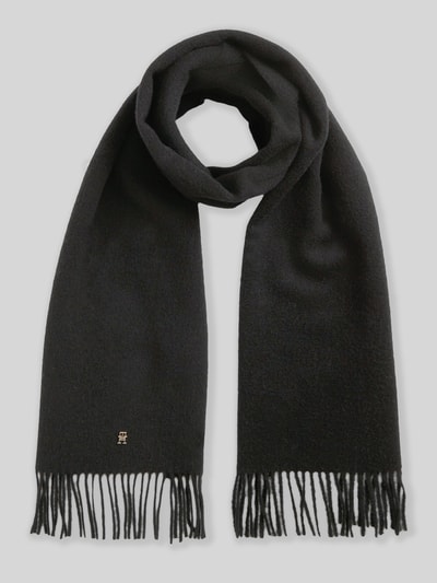 Tommy Hilfiger Schal aus reiner Wolle Modell 'ELEVATED CHIC' Black 1