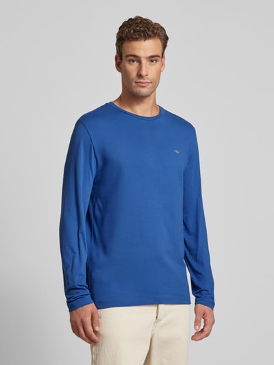 Gant Longsleeve mit Label-Stitching Royal 4