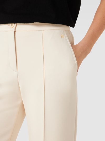 Marc Cain Bundfaltenhose mit Label-Detail Beige 3