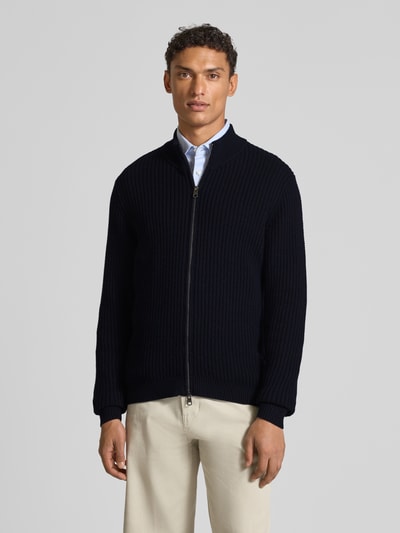 Cinque Strickjacke mit Reißverschluss Modell 'FABIAN' Dunkelblau 4