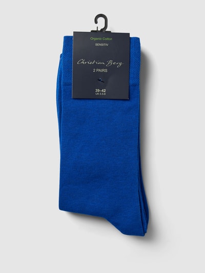 Christian Berg Men Socken mit Label-Details Royal 3