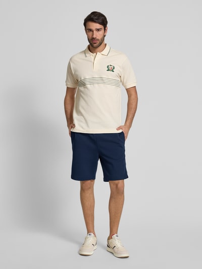 Lacoste Regular Fit Sweatshorts mit Galonstreifen Blau 1