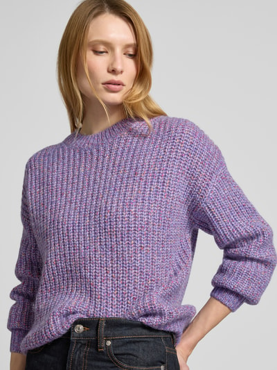 Christian Berg Woman Strickpullover mit Rundhalsausschnitt Violett 3