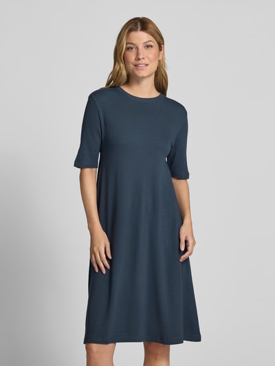 Marc O'Polo Loose fit jerseyjurk van katoenmix Donkerblauw - 4