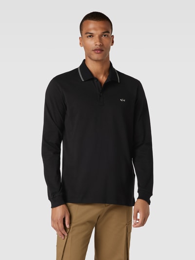 Paul & Shark Poloshirt mit Logo-Stitching Black 4