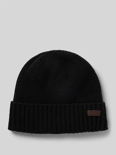 Barbour Beanie mit Label-Badge Black 1