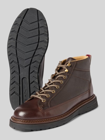 Gant Schnürstiefel mit strukturierter Sohle Dunkelbraun 4