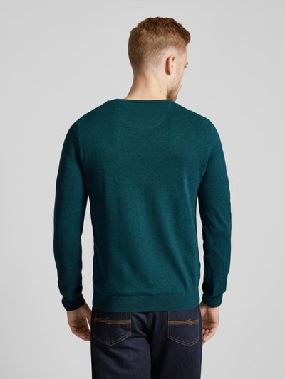 s.Oliver RED LABEL Strickpullover mit gerippten Abschlüssen Lagune 5