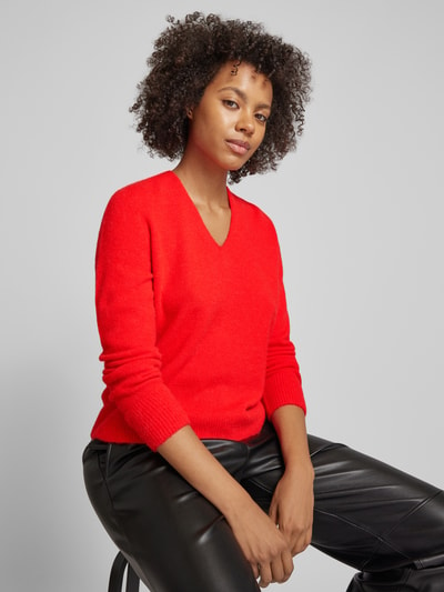 Marc Cain Gebreide pullover met V-hals Rood - 3