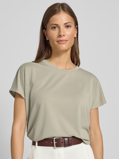 Jake*s Collection Regular Fit T-Shirt mit Rundhalsausschnitt Kitt 3