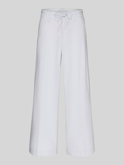 MAC Wide Leg Jeans mit Bindegürtel Modell 'WENDY' Weiss 2