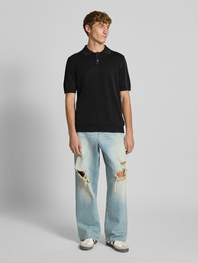 Marc O'Polo Denim Regular fit poloshirt van puur katoen Zwart - 1