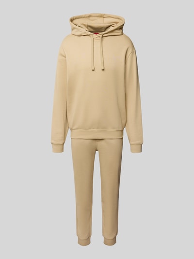 HUGO Sweatanzug mit Label-Print Modell 'DapoDayote' Beige 2
