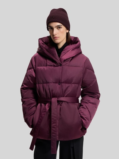 BOSS Beanie aus Woll-Kaschmir-Mix Modell 'LEAH' Bordeaux 1