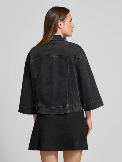 MOS MOSH Kurtka jeansowa z szerokimi rękawami model ‘Penn Deluxe’ Antracytowy 5