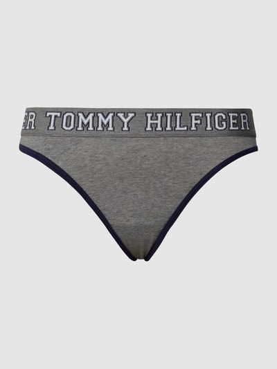 TOMMY HILFIGER String mit Logo-Bund Mittelgrau Melange 1