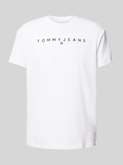 Tommy Jeans T-shirt met labelstitching Wit - 2