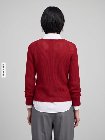 MM by Max Mara Regular Fit Pullover mit Woll-Mohair-Anteil Modell 'SVELTO' Rot 5