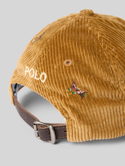Polo Ralph Lauren Cap aus Cord mit Stitchings Modell 'CORDUROY' Beige 3