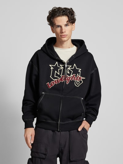 Low Lights Studios Sweatjacke mit Label-Print Black 4