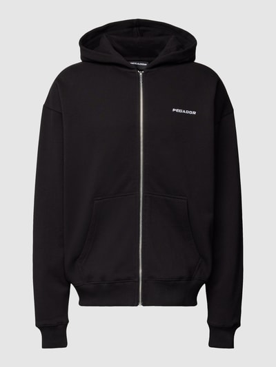 Pegador Oversized Sweatjacke mit Logo-Stitching Black 2