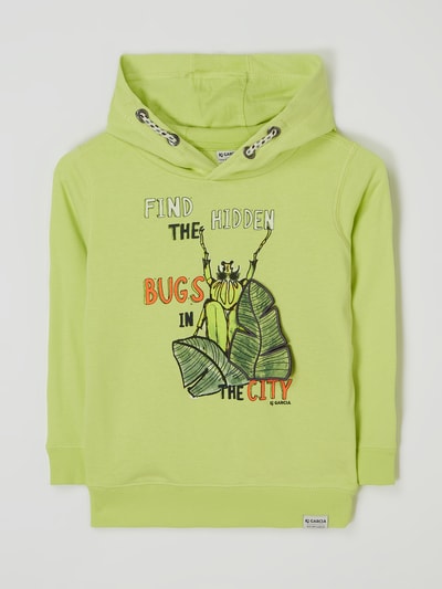 Garcia Hoodie mit Print  Neon Gruen 1