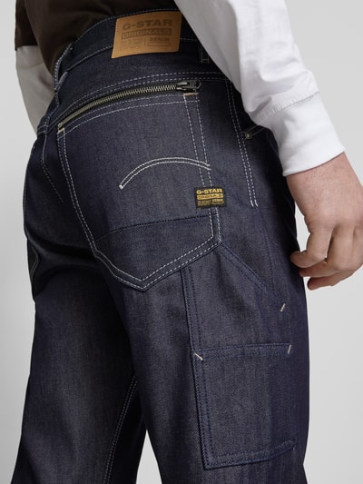 G-Star Raw Regular Fit Jeans mit Eingrifftaschen Modell 'Dakota Logger' Dunkelblau 3