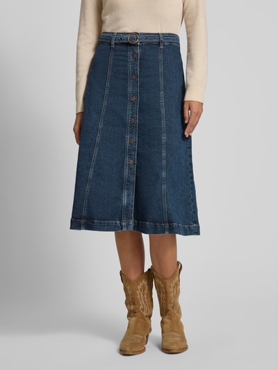 JOOP! Midirok met knoopsluiting, model 'GILCHRIST' Blauw - 4