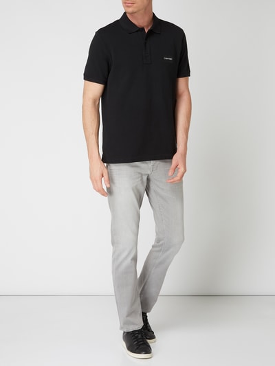 CK Calvin Klein Poloshirt met logo-applicatie  Zwart - 1