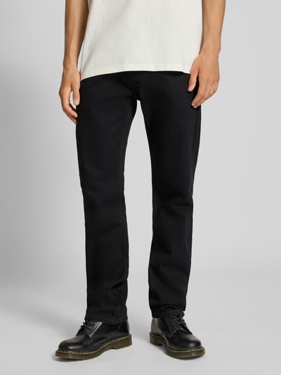 Levi's® Regular Fit Jeans mit Eingrifftaschen Modell '505™' Black 4