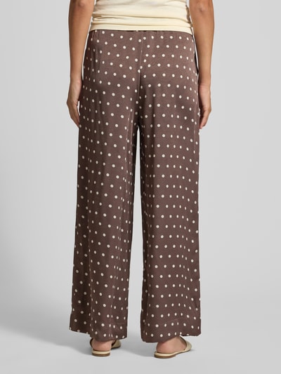Neo Noir Stoffhose im Allover-Look Modell 'Sebba' Mittelbraun 5