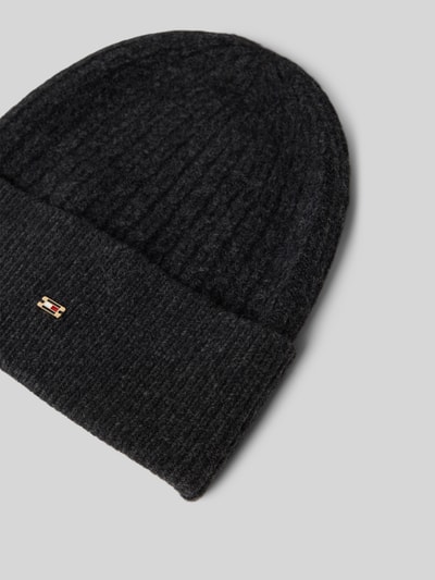 Tommy Hilfiger Mütze mit Baumwoll-Anteil Anthrazit Melange 2