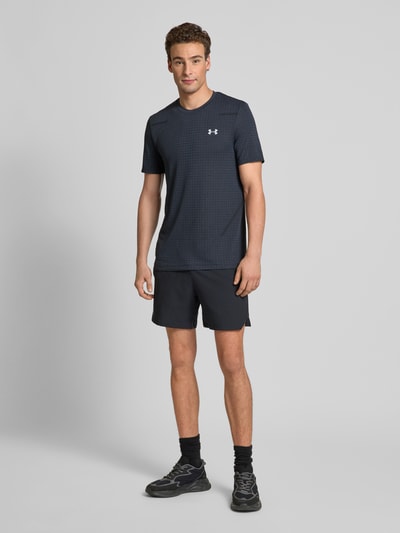 Under Armour T-Shirt mit Label-Print Modell 'Seamless' Black 1