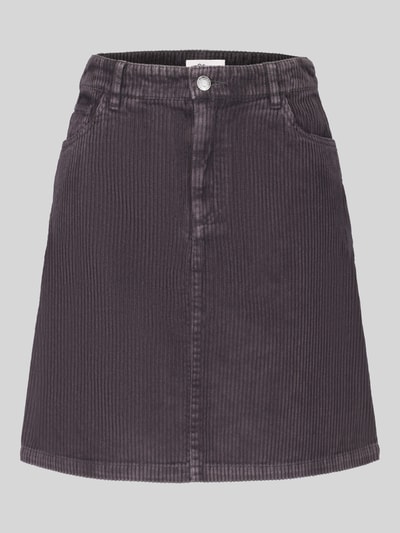 s.Oliver RED LABEL Mini-rok van puur katoen met ribcordstructuur Grafiet - 2