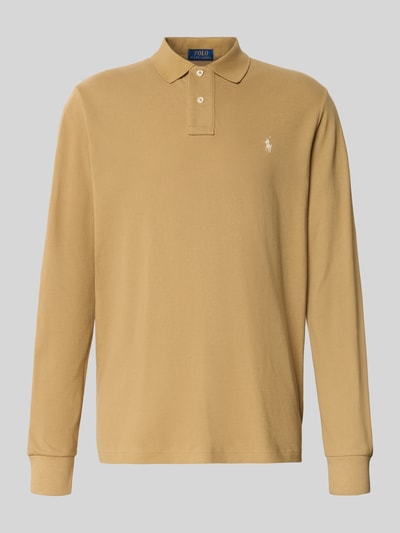Polo Ralph Lauren Poloshirt met korte knoopsluiting Hazelnoot - 2