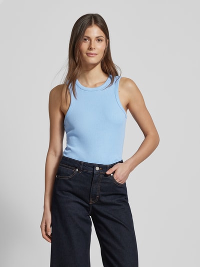 Tom Tailor Denim Regular fit tanktop met katoen Lichtblauw - 4