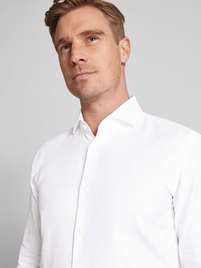 BOSS Slim Fit Business-Hemd in Überlänge Weiss 3