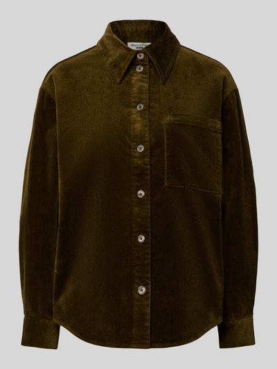 Marc O'Polo Denim Relaxed Fit Hemdbluse aus Baumwoll-Mix Oliv 2