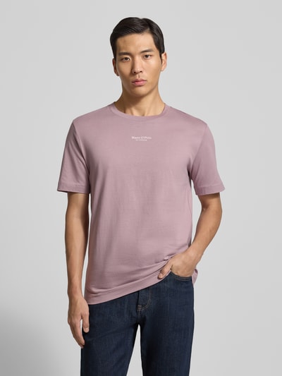 Marc O'Polo Regular fit T-shirt van puur katoen Oudroze - 4
