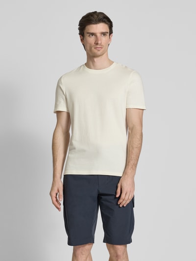 MCNEAL T-shirt met geribde ronde hals Offwhite - 4