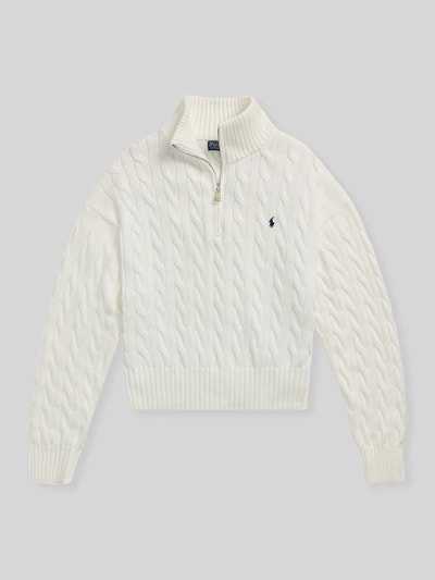 Polo Ralph Lauren Troyer o kroju relaxed fit z czystej bawełny Biały 2