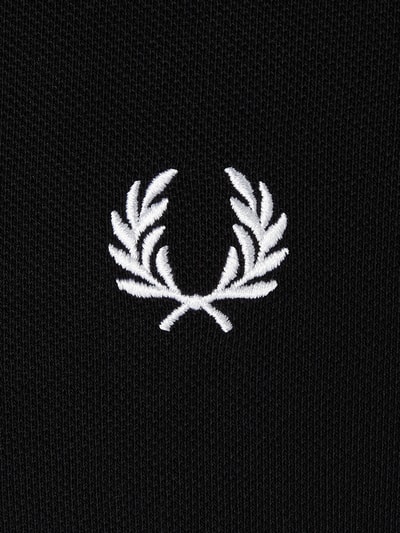 Fred Perry Poloshirt mit Kontrastabschlüssen Black 2