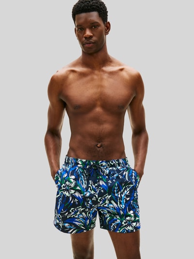 Tommy Hilfiger Regular Fit Badeshorts mit Allover-Muster Marine 4