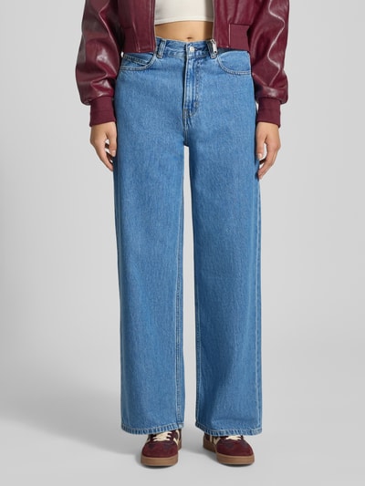 Carhartt Work In Progress Jeansy o szerokim kroju z 5 kieszeniami model ‘Jane’ Jasnoniebieski 4