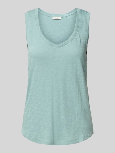 Marc O'Polo Regular fit tanktop van katoenen slubjersey Mintgroen - 2