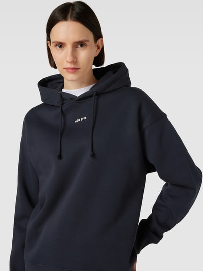 Jake*s Casual Hoodie in effen design Donkerblauw - 3