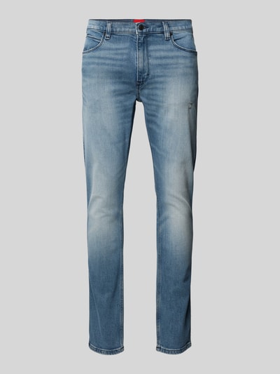 HUGO Extra Slim Fit Jeans im 5-Pocket-Design Modell 'HUGO 734' Hellblau 2